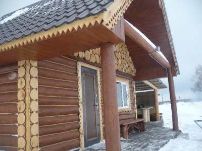 Русская баня с купелью